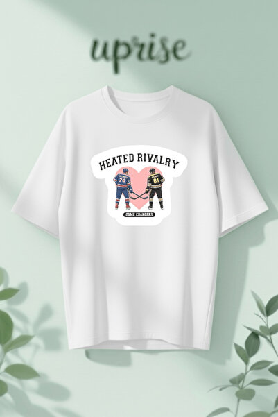 Vordevia Heated Rivalry Hollander Rozanov 81 24 Printed Cotton Lu Oversized T...