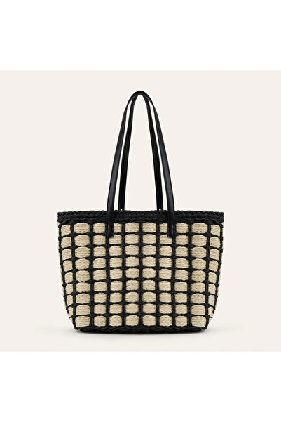 Mudo Wicked Basket-Braided Shopper Bag Bag Si