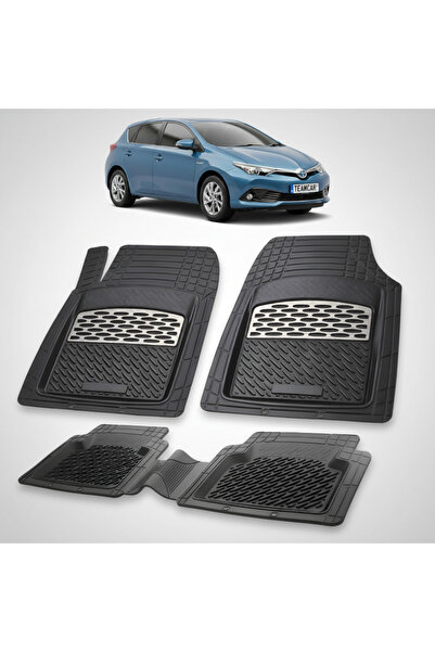 TEAMCAR Toyota Auris E180 Compatible Floor Mats for Hatchback 2015-2020 | Silver