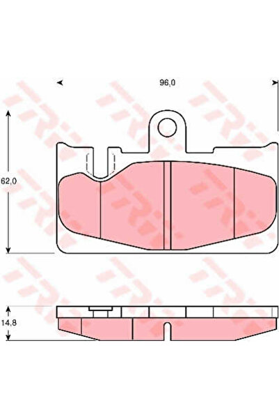 TRW Set plăcuțe de frână, frână pe disc GDB3323