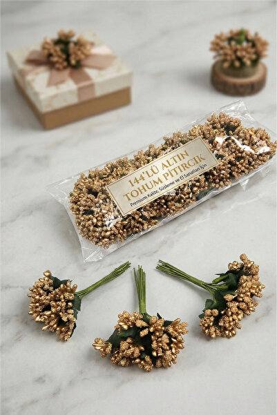 Massaltay Pıtırcık Cipso Wedding Candy Decoration Seeds 144 Pack Artificial F...