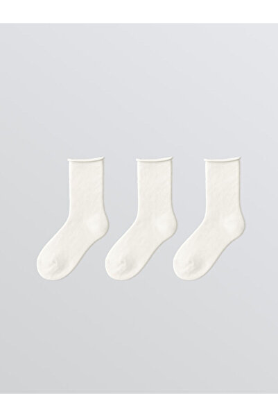 LC Waikiki Rmz Gi̇yi̇m Farkiyla Women's Sock Socks 3-Piece Set