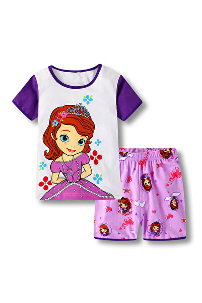 Bidani - Girls Night Pajama Set – Short Sleeves Cotton Blend Sleepwear, 2–6 Y...