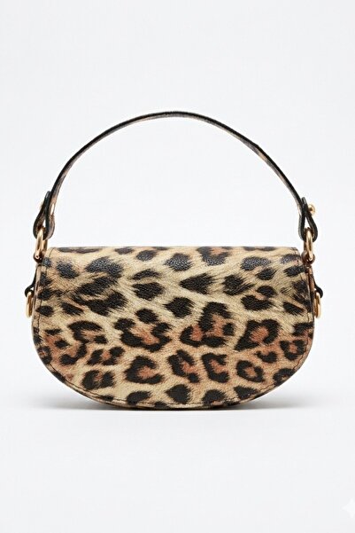 VELLABAGS Women's Leopard Printed Pack Mini Shoulder Bag Stylish Baguette Mod...