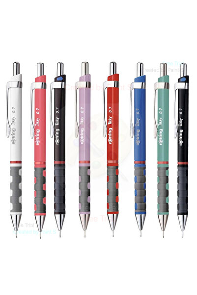 Rotring Tikky Versatil Kalem 0.7 mm 8 Uçlu Kalem Set (Kahve Siyah Mavi Lila T...