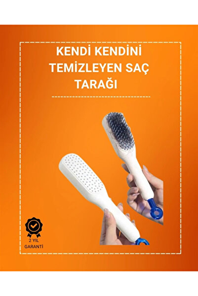 Epilons Kafa Derisi Masajlı Saç Tarağı – Kendini Temizleyen, Anti-statik