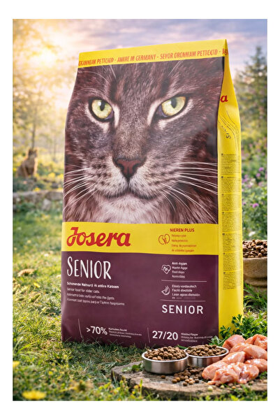 JOSERA Sener Senior Cat Food – Anti-Aging – Premium German Recipe – 2 kg