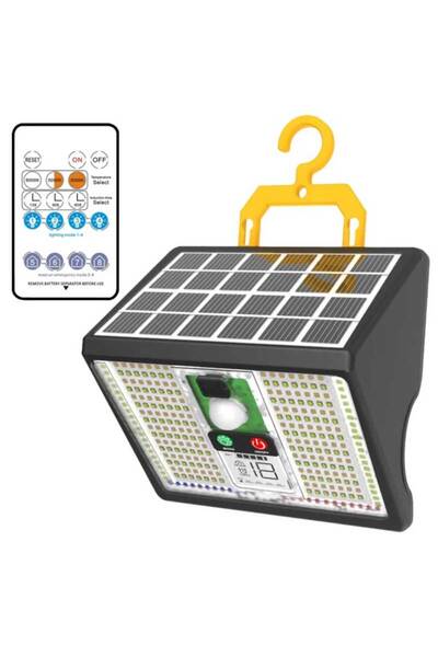 SimpluAcasa ClassLights 20W LED Solar Lamp, 288 LED, PIR Sensor, Remote Contr...