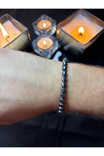 Moonstone Accessories سوار التمثيل الغذائي |   حجر الهيماتيت الطبيعي المدخن |...