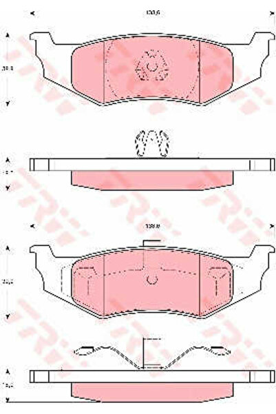 TRW Brake pad set, disc brake GDB4119