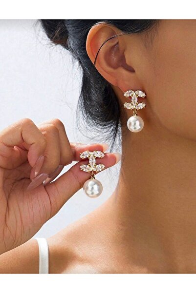 MyBalliStore İthal 18 Ayar Altın Kaplama Küpe