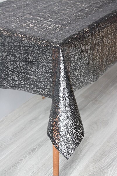 DedeEvTekstil PVC Transparent Coating Oilcloth Tablecloth - Cross Pattern - 033d