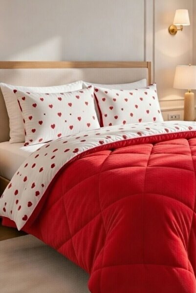 VENTİ VENTİSCA Puffy Welsoft Бавовняна двостороння двоспальна ковдра з візеру...