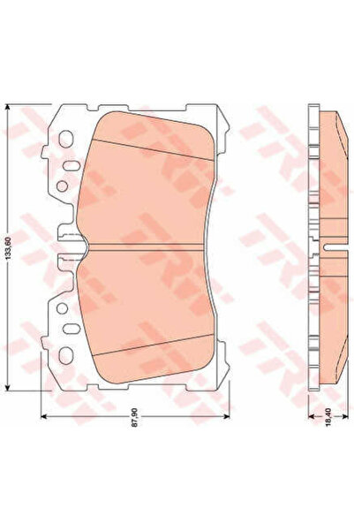 TRW Set plăcuțe de frână, frână cu disc GDB3473