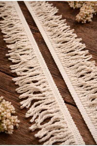 ULUPAMİR شراشيب ملتوية الحواف بطول 1 متر