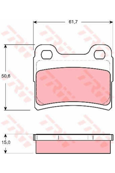 TRW Brake pad set, disc brake GDB1639