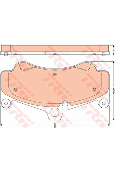 TRW Set plăcuțe de frână, frână pe disc GDB1779