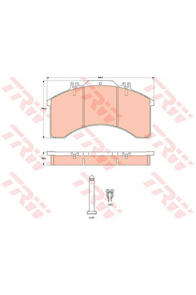 TRW Σετ τακάκια φρένων, δισκόφρενο GDB5022