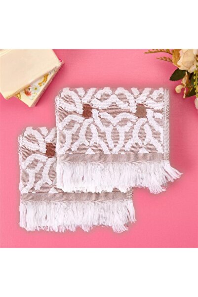 KUT FLY Soft Pin 2-Piece Towel Set - Tan - 30X30 cm