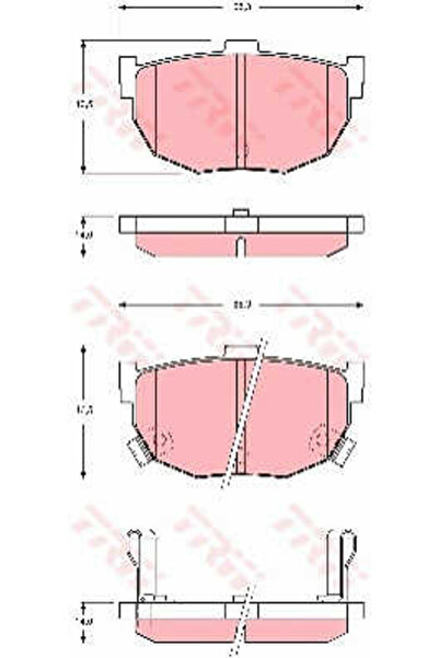 TRW Set plăcuțe de frână, frână cu disc GDB3368