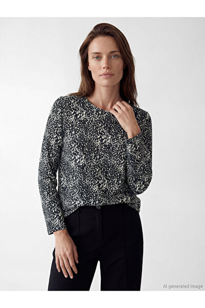 LC Waikiki Özmarka New Season Crew Neck Patterned Blouse