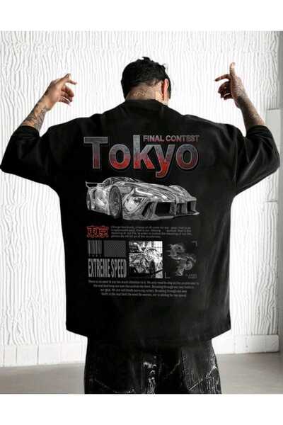 DİVİN New Season Printed Fabric Oversized T-Shirt