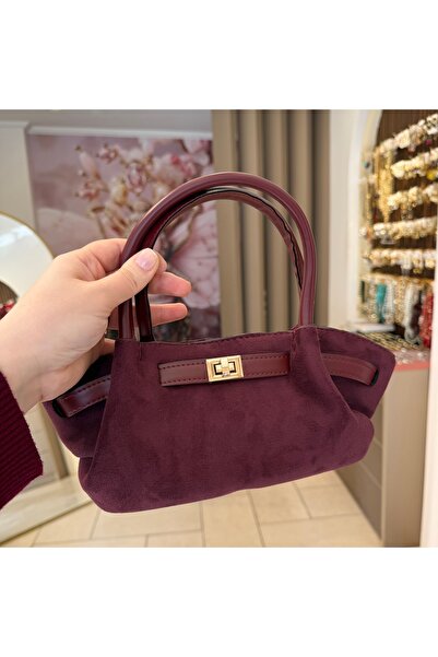 Bordo mini el çantası