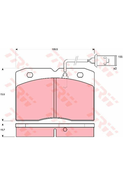 TRW Set plăcuțe de frână, frână cu disc GDB478