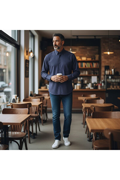 EREN STYLE Long Sleeve Linen Linen Classic Shirts That Can Be Worn in Cotton ...