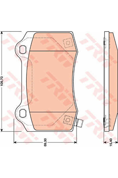 TRW Set plăcuțe de frână, frână cu disc GDB4171