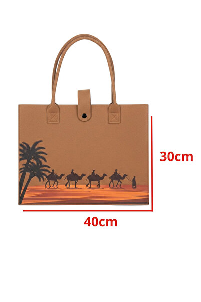 Generic سلات القهوة والشاي 40*30 سم بطابع نجدي هدايا للعيد 1 قطع
