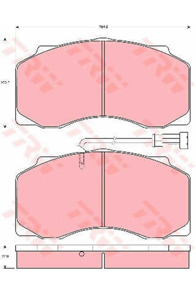 TRW Set plăcuțe de frână, frână cu disc GDB5070