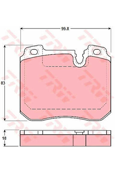 TRW Set de plăcuțe de frână, frână pe disc GDB1161