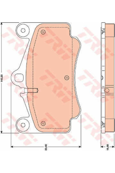 TRW Set plăcuțe de frână, frână pe disc GDB1778