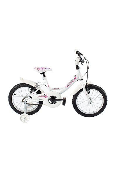 MATMEL دراجة بليد سيرينا 16 جانت للفتيات باللون الأبيض 4 قطع