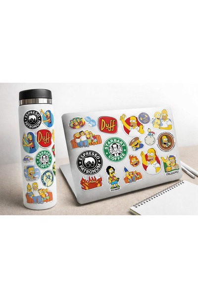 Limitless Design مجموعة ملصقات سيمبسون مقاس 22×30 سم – رسوم متحركة للابتوب، ا...