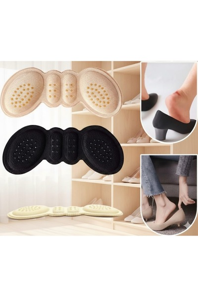 Raakmadezanmir 1 Çift Topuk Vurma Önleyici Ten Rengi Topuk Aparatı Topuklu Ay...