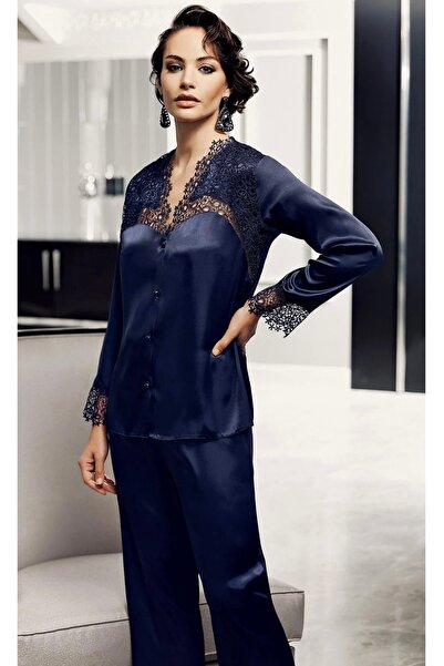 PERİN 9600 Saten 6'Lı Takım Lacivert