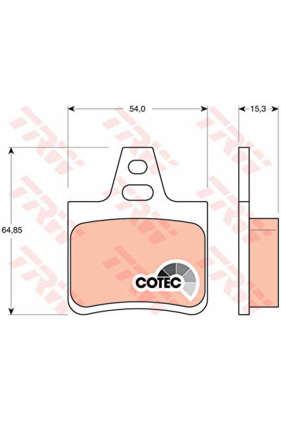 TRW Σετ τακάκια φρένων, δισκόφρενο GDB1247