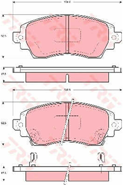 TRW Set plăcuțe de frână, frână cu disc GDB3333