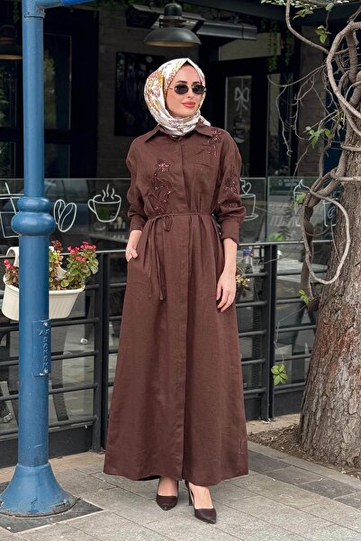 FUAT GÜRSEN FUAT GÜRŞEN Elbise 26Y-5108 Kahve