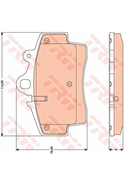 TRW Set plăcuțe de frână, frână pe disc GDB1756