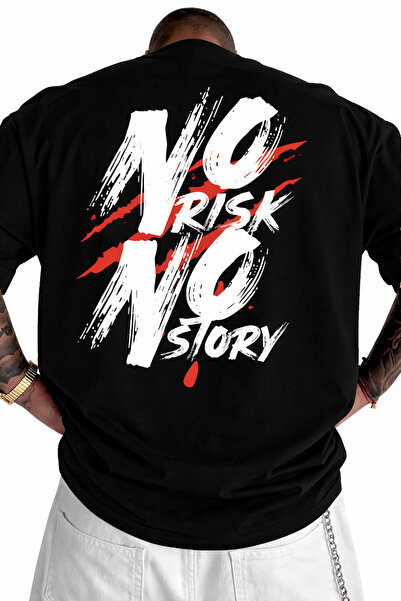 MARKATEM تي شيرت نوريسك مطبوع كبير الحجم بتصميم عصري