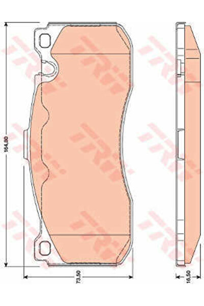 TRW Σετ τακάκια φρένων, δισκόφρενο Gdb1802 BMW 1/1 Cabriolet/1 Coupe