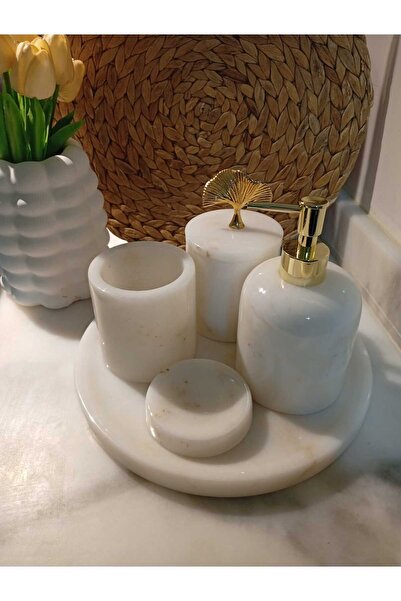 Troya Stone طقم حمام رخامي مكون من 5 قطع من جوديكا دان