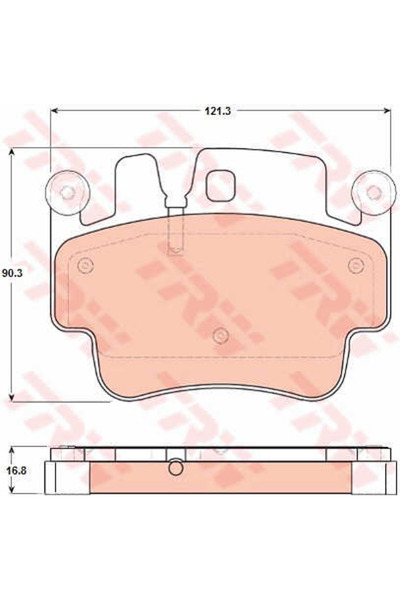 TRW Brake pad set, disc brake GDB1742