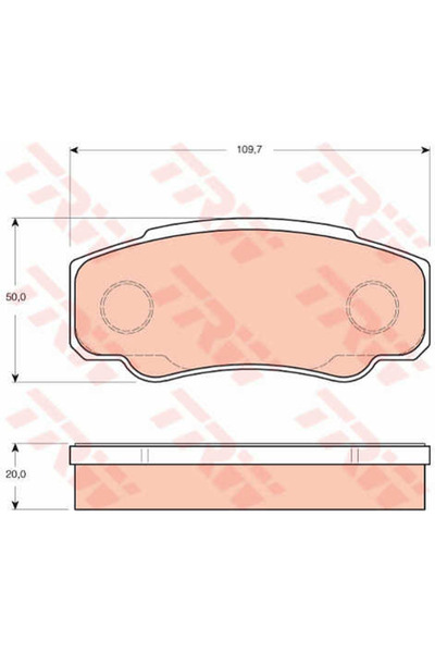 TRW Set plăcuțe de frână, frână cu disc GDB3441