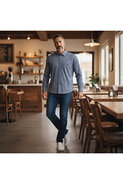 EREN STYLE Long Sleeve Linen Linen Classic Shirts That Can Be Worn in Cotton ...