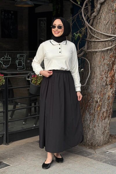 AlMarwah Elbise 303907 Beyaz