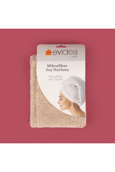 Merinos Soft Microfiber Hair Towel - Ecru - 57X27 cm